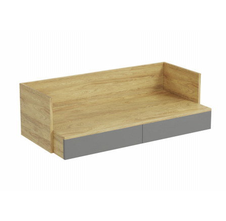 MOBIUS DESK 2S, přírodní hickory/prachově šedá MOBIUS DESK 2S, přírodní hickory/prachově šedá