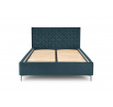 Postel MODULO W2 160 - Čelo postele, Tmavě zelený Monolith 37
