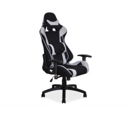 VIPER - kancelářská židle s regulovatelnými područemi ECO kůže černá/šedá (OBRVIPERCSZ) (S) (K150-Z)