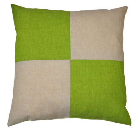 Veselý polštářek - béžová/světle zelená Veselý polštářek - béžová/světle zelená