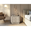 2 x VESPER NOČNÍ STOLEK 56 2SZ - kašmír mdf / kašmír / zlaté úchyty / sokl