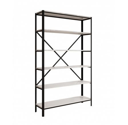 Regál Ralph Černý+Bílý Lesk