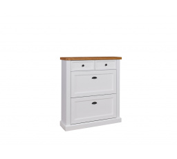 Skříňka na boty GALINEO 01 Bílá+Přírodní dub