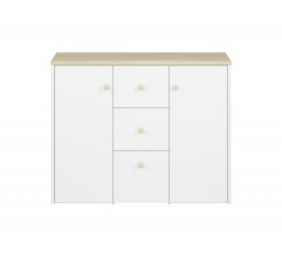 Komoda Elmo 09, Bílá Alpská/Buk Fiord