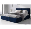 Postel HILTON s matrací, 140x200 cm, Modrá