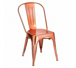 Židle Paris měděná inspirovaná Tolix