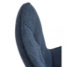Jídelní židle, modrá, látka, HC-462 BLUE2