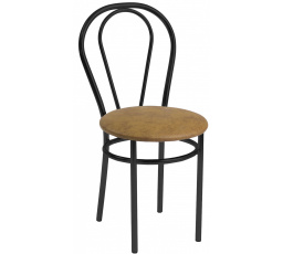 Židle ořech - černý rám Tulipán