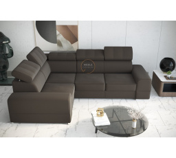 Rohová sedací souprava ROYAL II 280×210 - hnědá , levá