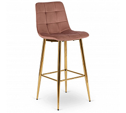 Barová židle ARIEL Růžový Sametový