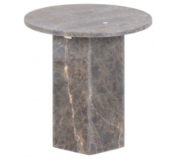 Stolek Naxos mramor tmavě hnědý