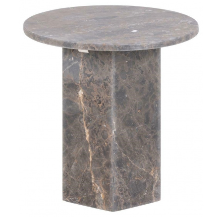 Stolek Naxos mramor tmavě hnědý