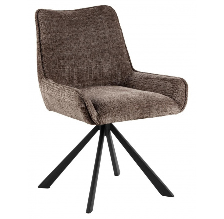 Otočné křeslo Eddie hnědé Juto 24