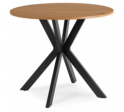 Stůl LAUREN 90 cm Dub Zlatý/Černý