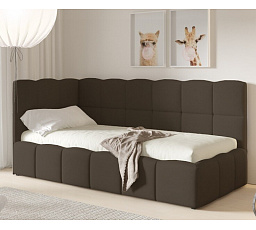 Postel TUNIS 200 x 120, vysoký bok, Velutto 6, Levá