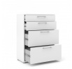 Komoda OFFICE 80400/158, Bílá