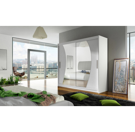 Šatní skříň BERGER IX, Bílá Šatní skříň BERGER IX, Bílá