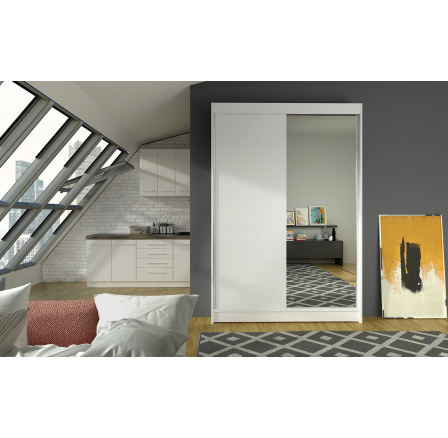 Šatní skříň LINORA I 120, Bílá Šatní skříň LINORA I 120, Bílá