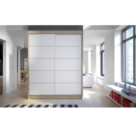 Šatní skříň CAMILA IV 150, Dub sonoma/bílá Šatní skříň CAMILA IV 150, Dub sonoma/bílá