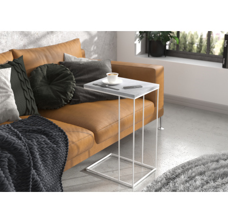 Pomocný stolek DRU Bílý+Beton