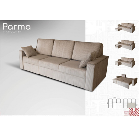 Rohová sedací souprava Parma