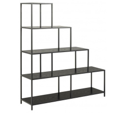 Schodišťová police Seaford černá