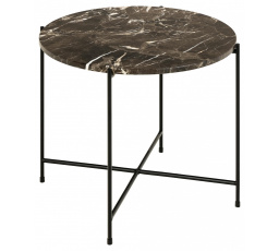Konferenční stolek Avila nízký hnědý mramor