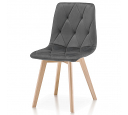 Jídelní židle, šedá, sametová látka, CT-V4081 GREY4