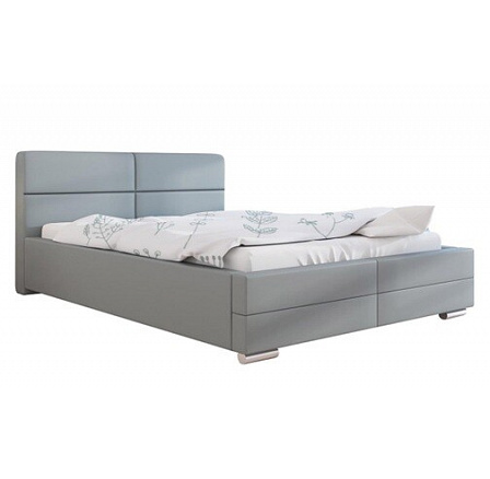 Postel B3 R 90x200, Monolith 84 , chromové nožky, dřevěný rošt Postel B3 R 90x200, Monolith 84 , chromové nožky, dřevěný rošt
