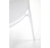 Jídelní židle stohovatelná K514, Bílá