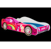Postel s matrací CAR PINK 160x80 Růžová