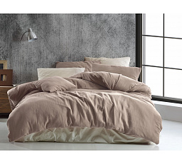 Mušelínové povlečení 140x200, 70x90 cm béžové