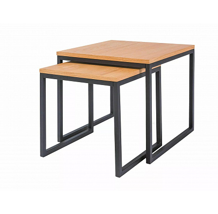 Konferenční stůl LARGO DUO - set 2 stolů, Dub/Černý mat Konferenční stůl LARGO DUO - set 2 stolů, Dub/Černý mat