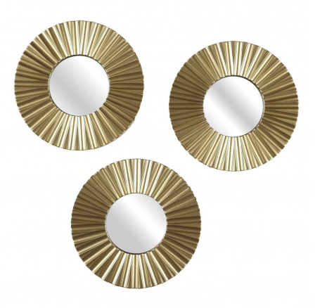 Sada 3 zrcadel Origami zlaté Sada 3 zrcadel Origami zlaté
