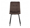 Jídelní židle, hnědá, sametová látka, CT-281 BR4