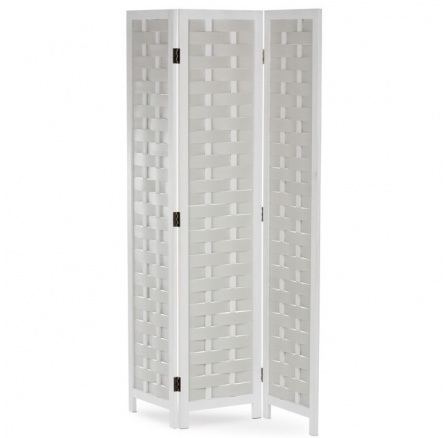 Paraván, masiv, bílá, EF-L186 WT