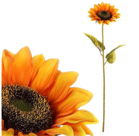 Slunečnice - umělá řezaná květina, barva přírodní