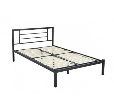 Kovová postel 120x200 černá LM2-FXJG