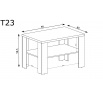 Konferenční stolek T23 Dub Lefkas
