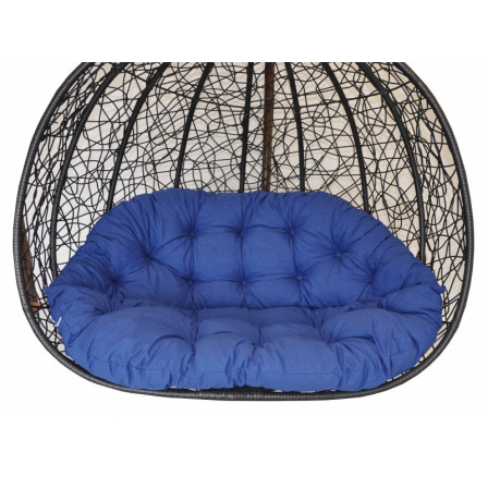 Polstr na závěsnou houpačku Double - látka tmavě modrý melír Polstr na závěsnou houpačku Double - látka tmavě modrý melír