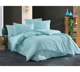 Francouzské povlečení krep UNI 220x220, 70x90cm mint