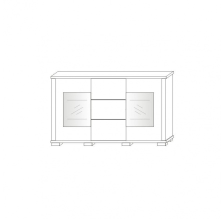 Komoda vysoká 3S 2DPE + SZ KACPER