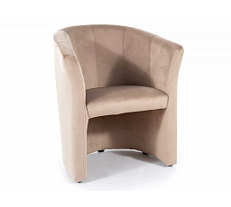 Křeslo TM-1 VELVET, Béžový Bluvel 28/Wenge