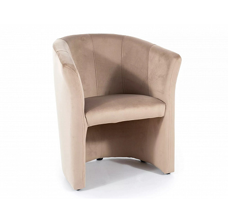 Křeslo TM-1 VELVET, Béžový Bluvel 28/Wenge