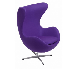 Křeslo Vejce fialový kašmír 4 Premium