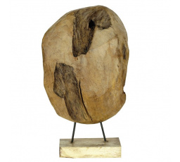 Dřevořezba - kulatý tvar, abstraktní