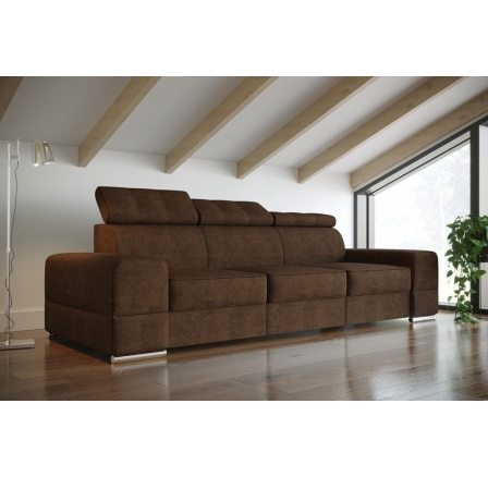 Sofa ROYAL III 295 cm - hnědá