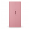 Kancelářská kovová skříň na dokumenty pudrově růžová: Fresh Style JAN H, 900 x 1950 x 400 mm