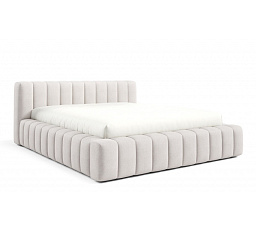 Postel GINO s roštem v dřevěném rámu, 120x200, Velluto 01