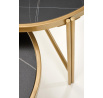 Konferenční stolek FATIMA, efekt černého mramoru / zlato
